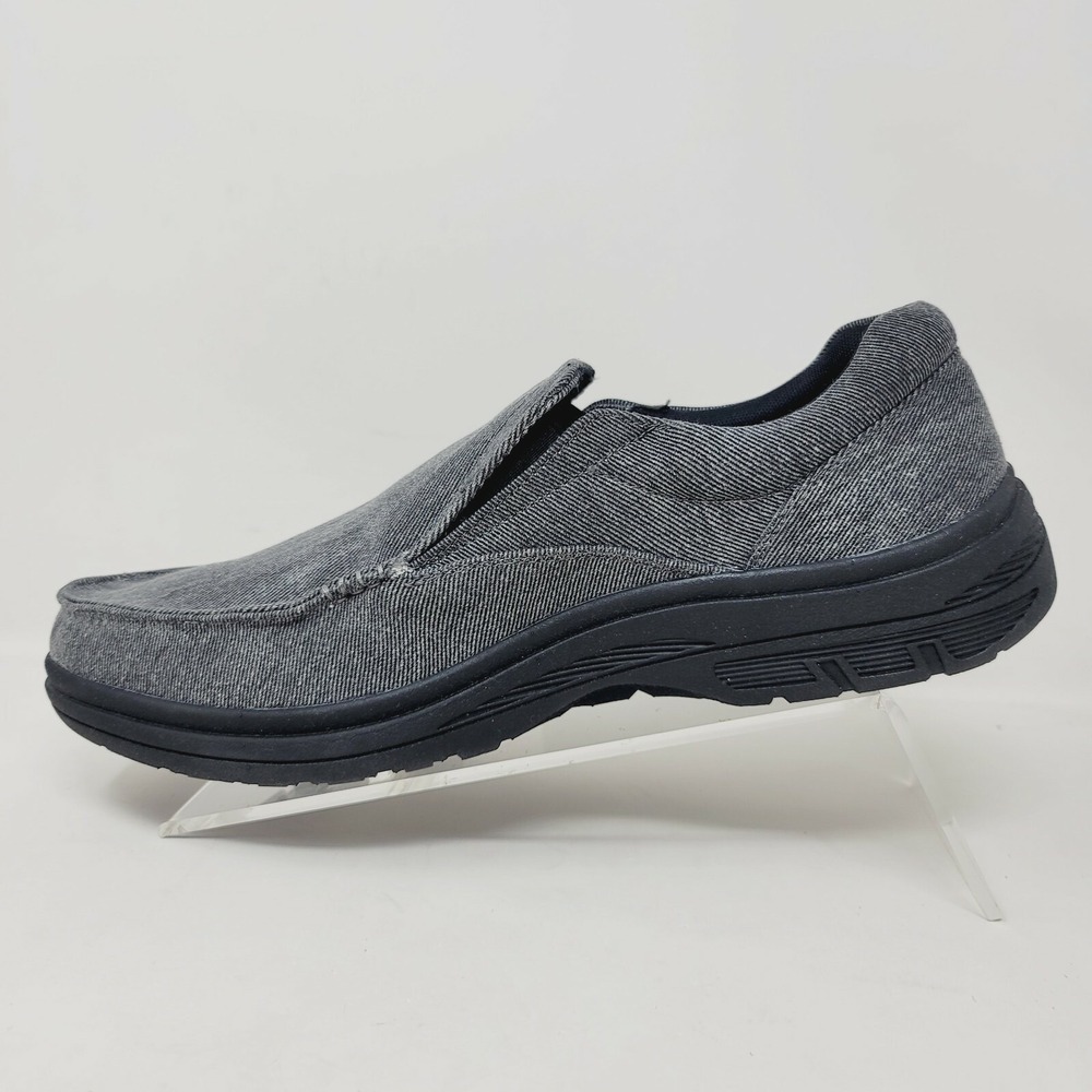 206 Collective Men's Loafers Sz 12 Gray Canvas - Picture 3 of 9